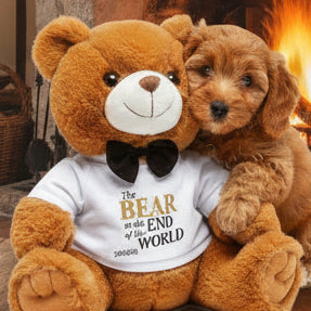 FRANKIE Plush Teddy Bear with Removable T‑Shirt